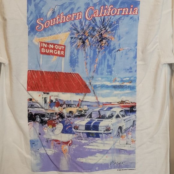 In N Out Throw Back 1991 Long Sleeve Shirt Retro Repro Adult Size Small - Picture 2 of 7